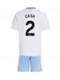 Aston Villa Matty Cash #2 Vieraspaita Lasten 2024-25 Lyhythihainen (+ shortsit)